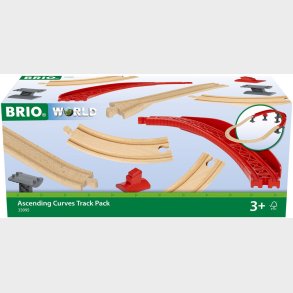 Brio World 33995 Pakke med hvede, buede skinner