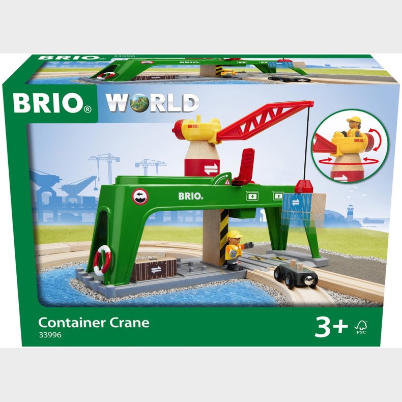 Brio BRIO 33996 Containerkran Tilbehr Til Togbane