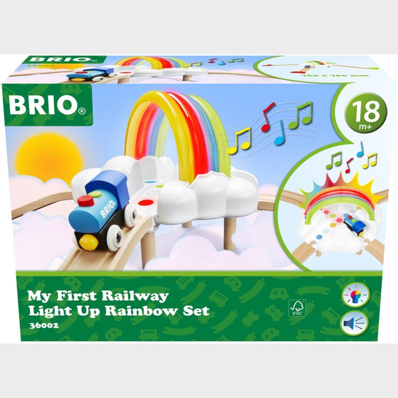 Brio Min Frste Jernbane 36002 Light Up Regnbue-st Togbane