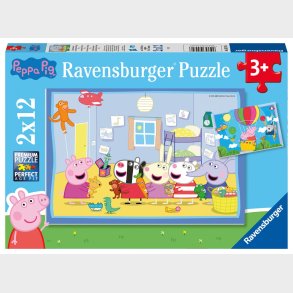 Ravensburger Puslespil, Gurli Gris 2x12 Brikker