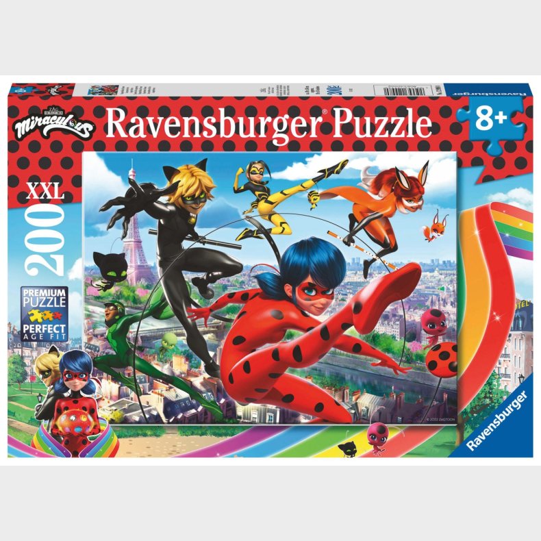 Ravensburger Puslespil Miraculous 200 Brikker