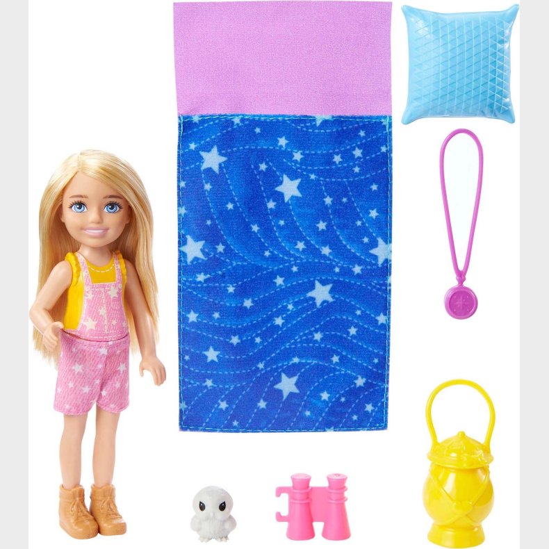 Barbie Camping Chelsea Modedukke, Blond