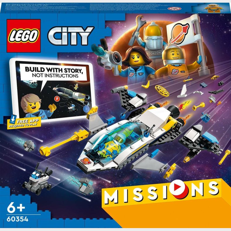 LEGO City 60354 Udforskningsmissioner med Mars-rumfartjer