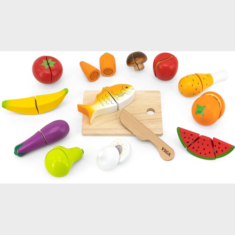 VIGA Legest Skrebrt med Kniv &amp;  Mad