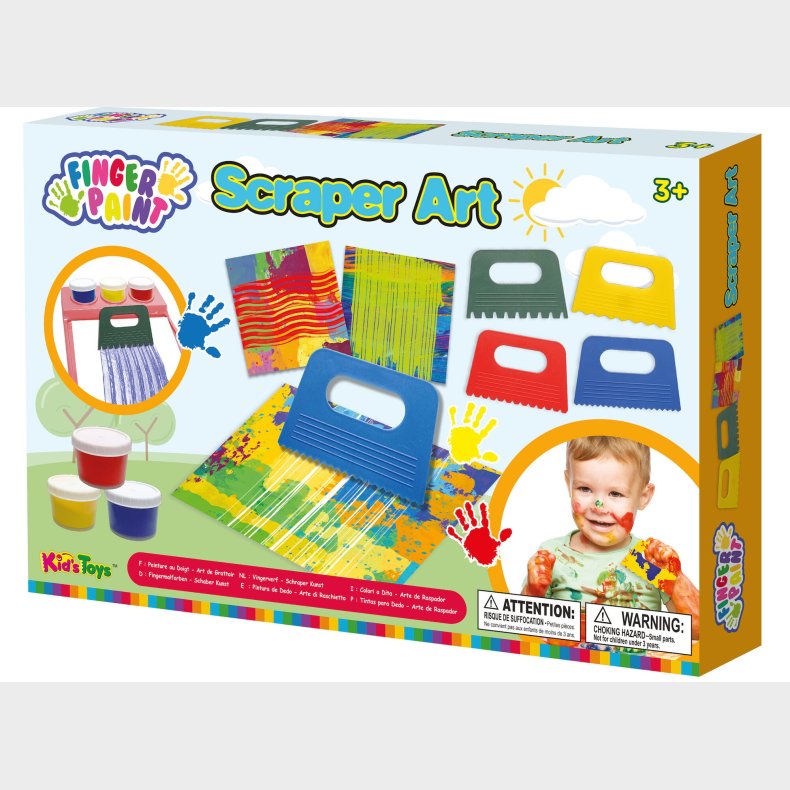 Kids Dough Scrape Art Fingermaling