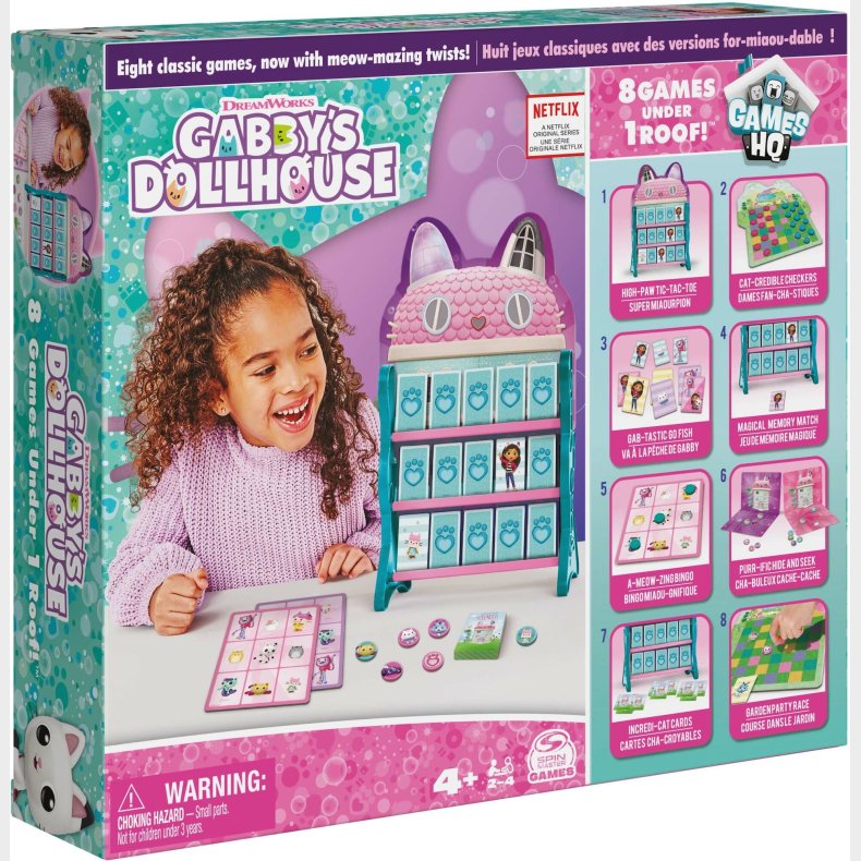 Gabby's Dollhouse 8-i-1 HQ Spil Legest