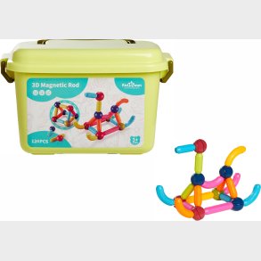 Fippla Store Magnetiske Byggeklodser 124 Stk