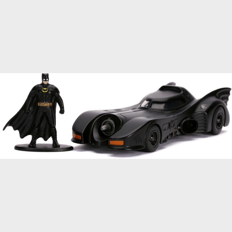 Jada Toys Batman Bil med Figur 1989 Batmobile 1:32