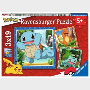 Ravensburger Puslespil Pokémon 3x49 Brikker