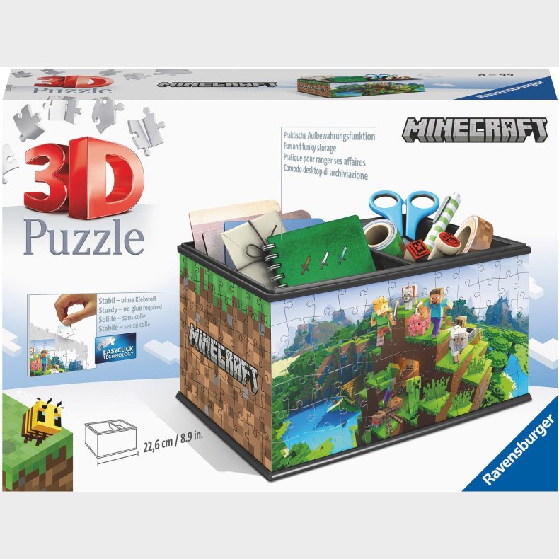 Ravensburger Minecraft Puslespil Skattekiste 108 Brikker