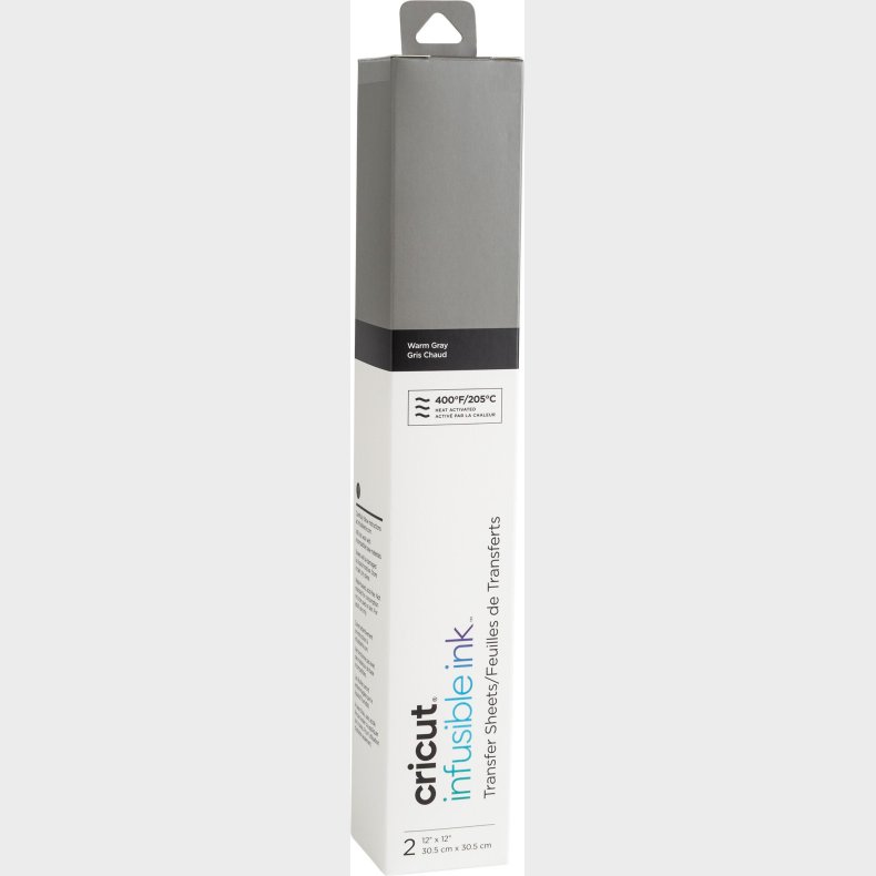 Cricut Infusible Ink Tilbehr Transfer Sheets 30,5x30,5 cm 2-Pak, Warm Grey
