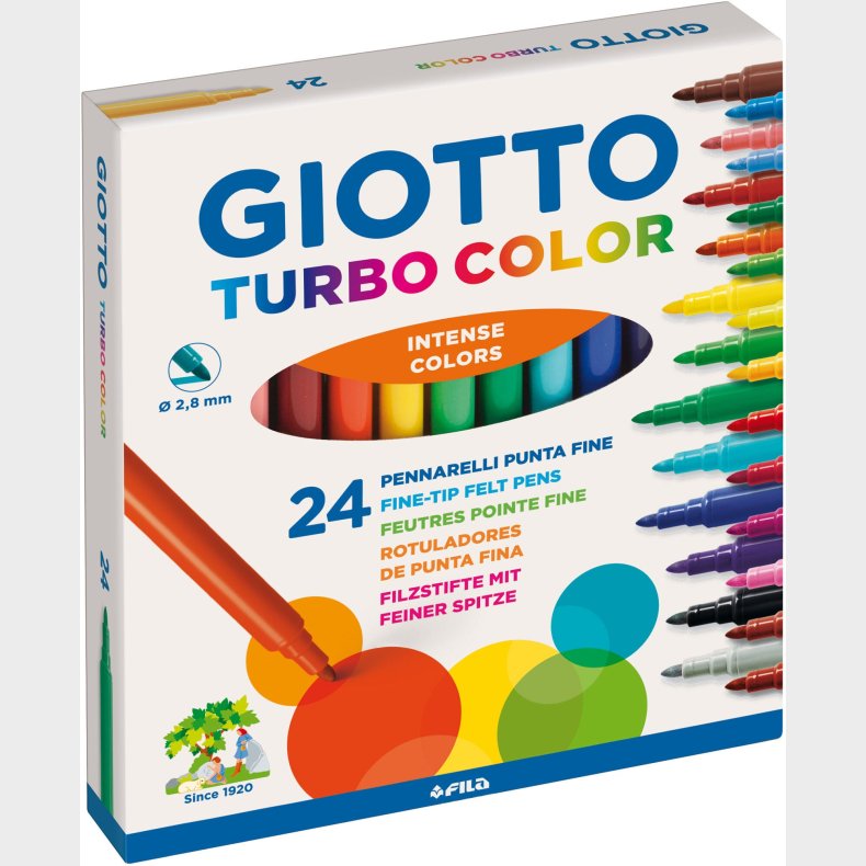 Giotto Turbo Color Tusser 24-pak