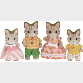 Sylvanian Families Figurs�t Den Stribede Kattefamilie
