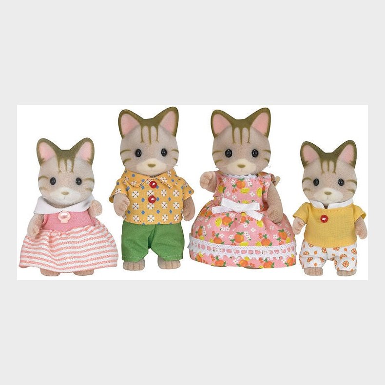 Sylvanian Families Figurs�t Den Stribede Kattefamilie