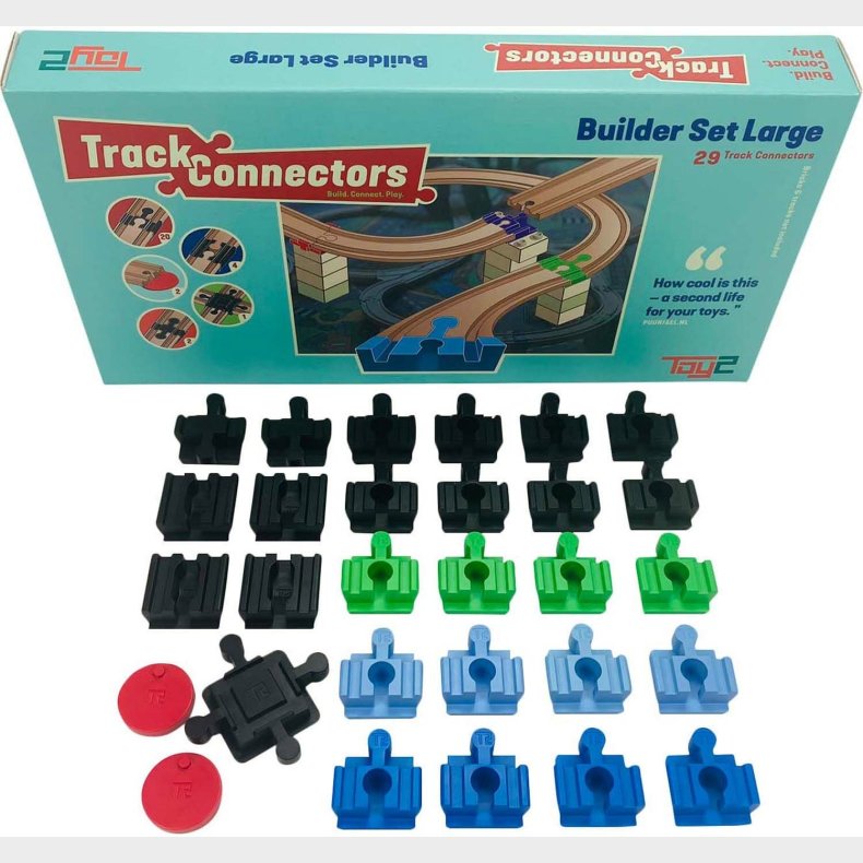TOY2 Track Connector Builder Set Large Koblinger
