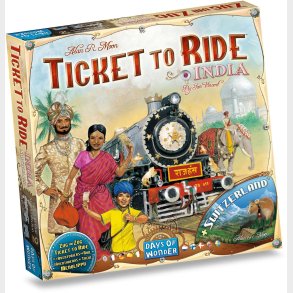 Asmodee Ticket to Ride Map Collection India-Switzerland Brtspil