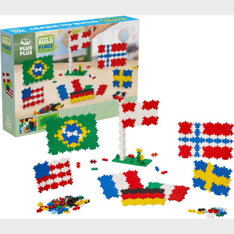 PlusPlus Verdens Flag Puslespil 700 Dele