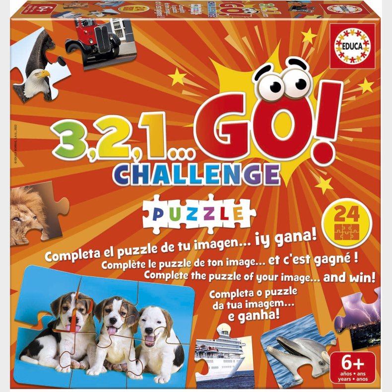 Educa 3,2,1 Go Challenge Puzzle Spil