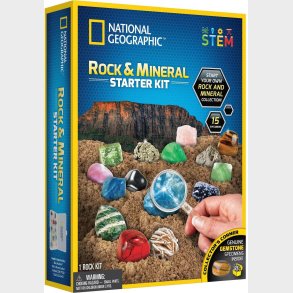 National Geographic Eksperimentkasse Rock and Mineral Startkit