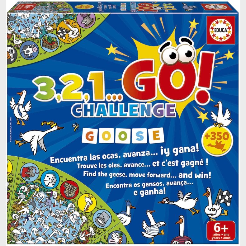 Educa 3,2,1 Go Challenge Goose Spil