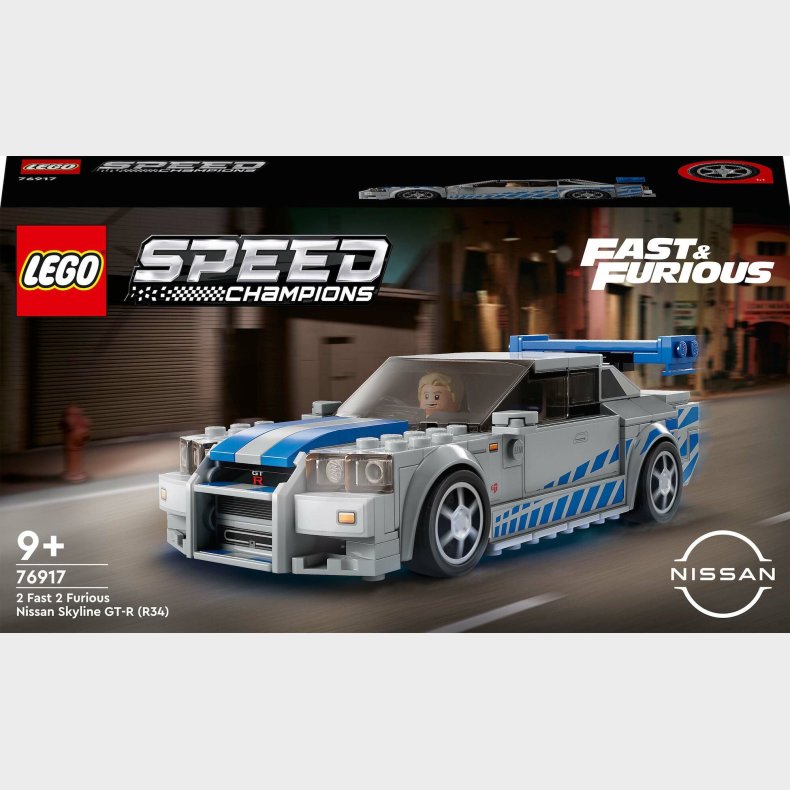 LEGO Speed Champions 76917 2 Fast 2 Furious Nissan Skyline GT-R R34