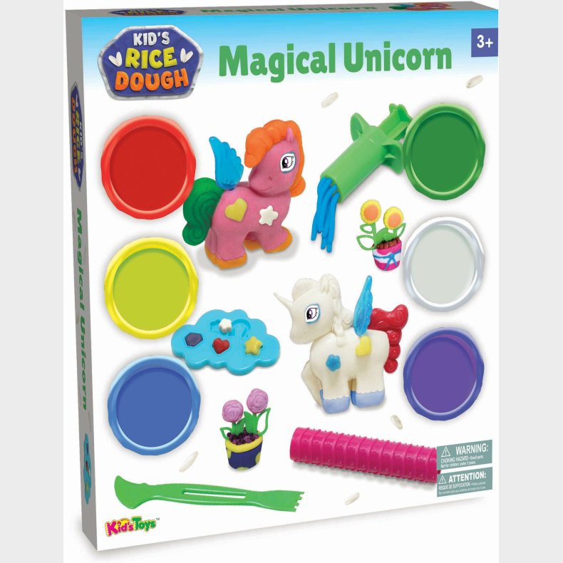 Kid's Rice Dough  Magisk Enhjrning Modellervoks