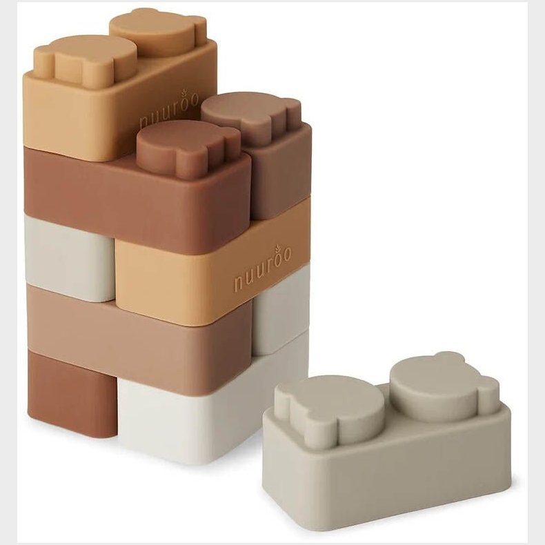 nuuroo Byggeklodser Silikone 10-pak, Brown