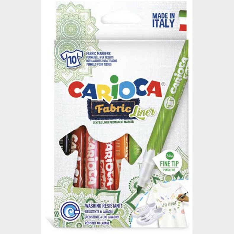 Carioca Tekstiltusser 10 Stk.