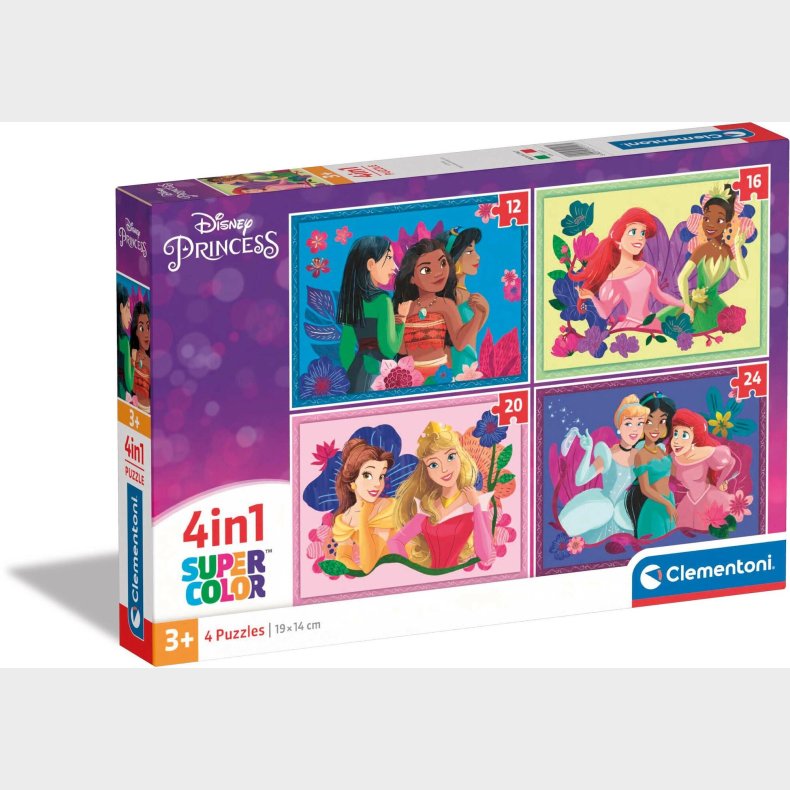 Clementoni Disney Princess Puslespil 4-in-1