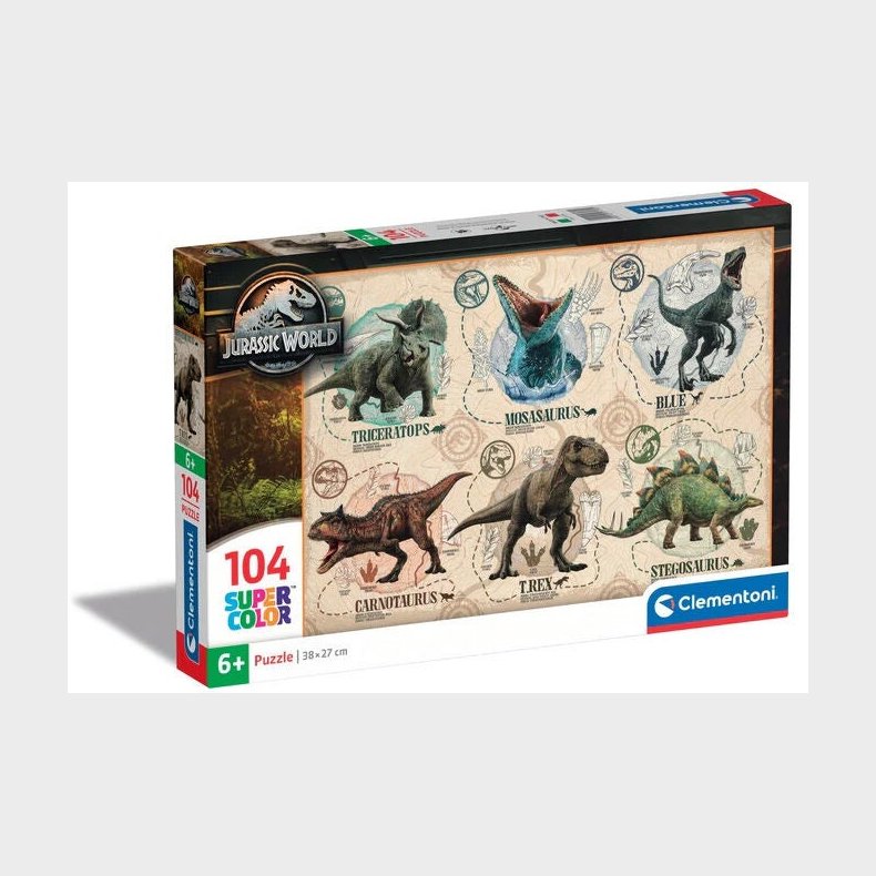 Clementoni Jurassic World Brnepuslespil 104 Brikker