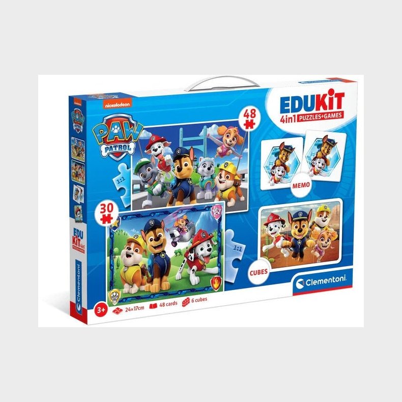 Clementoni Edukit Paw Patrol Puslespil 4-in-1