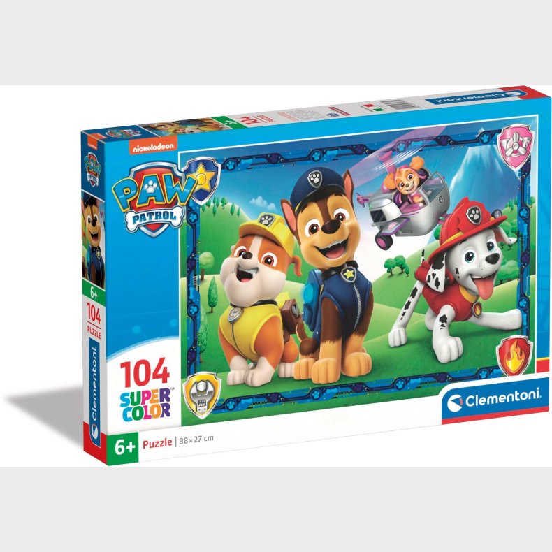 Clementoni Paw Patrol Puslespil 104 Brikker