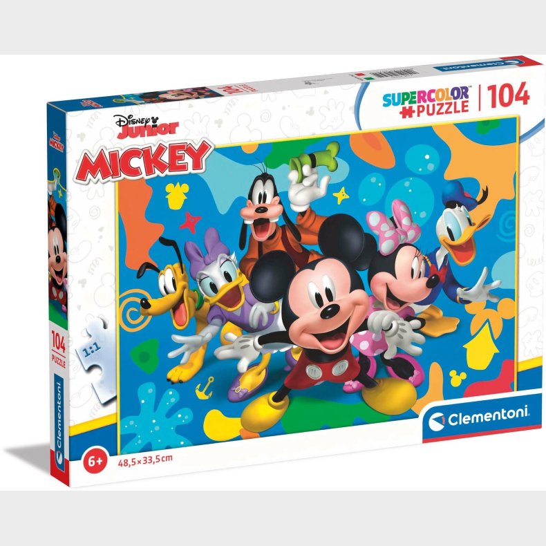 Clementoni Disney Mickey and Friends Puslespil 104 Brikker