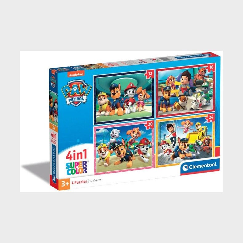 Clementoni 4 in 1 Paw Patrol Brnepuslespil 24 Brikker