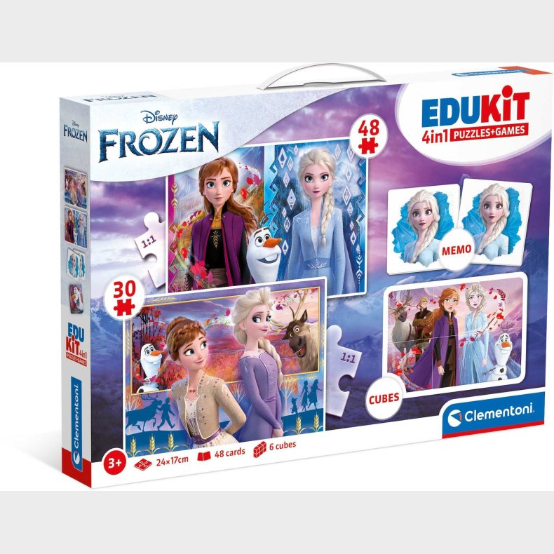 Clementoni Edukit Frozen Puslespil 4-in-1