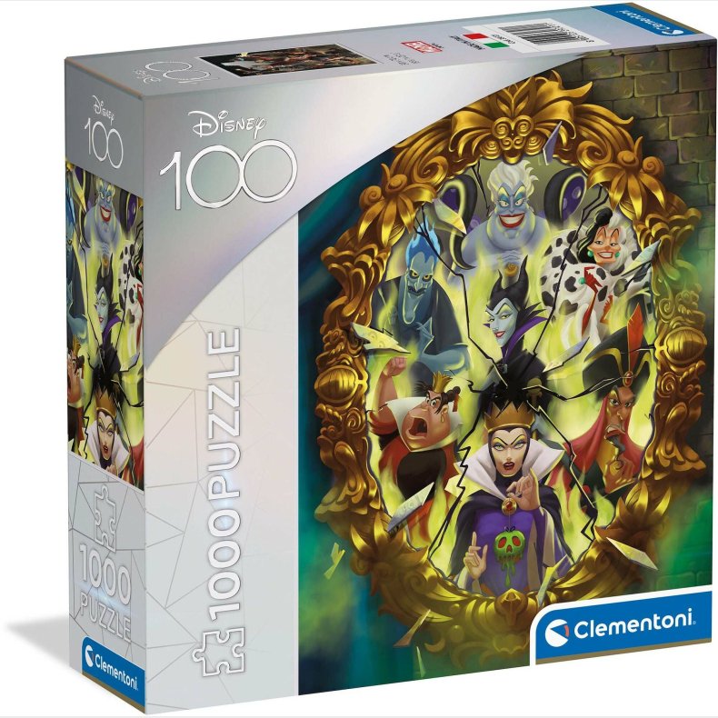 Clementoni Disney 100 Villains Puslespil 1000 Brikker