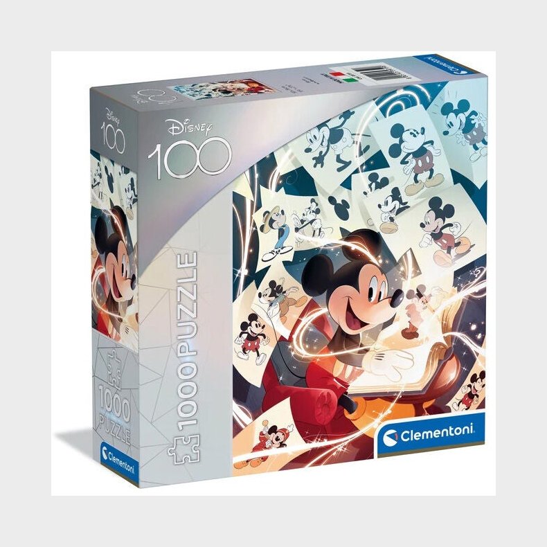 Clementoni Disney Mickey Mouse Puslespil 100-rsjubilum 1000 Brikker