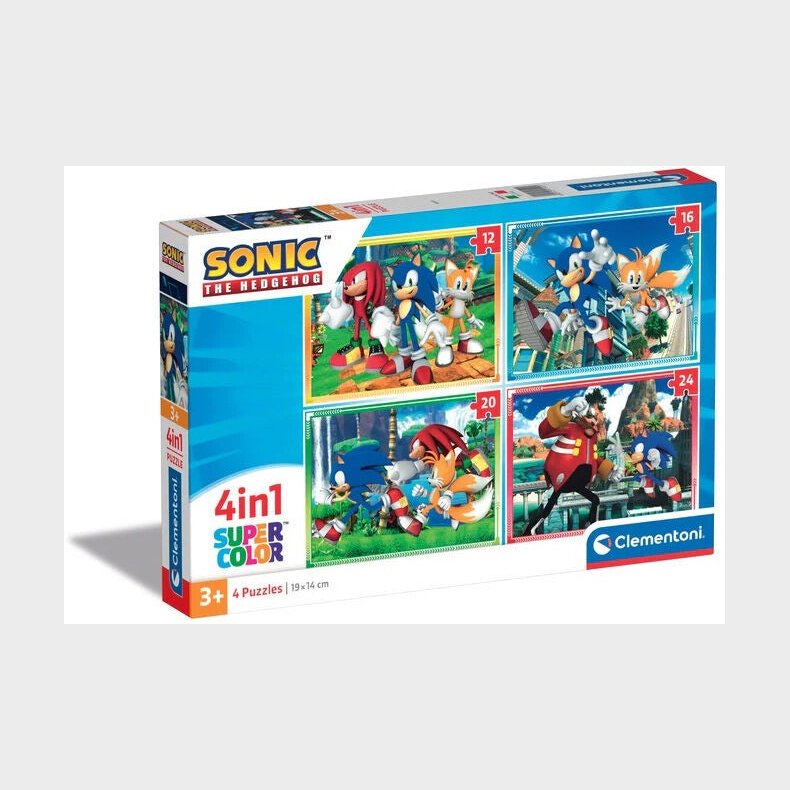 Clementoni Puslespil Sonic 4-in-1