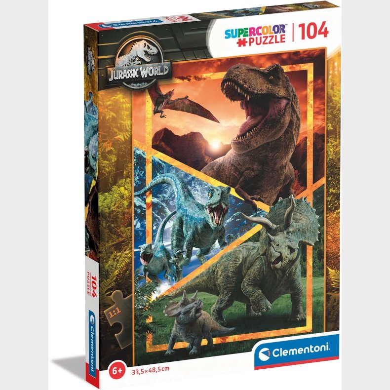 Clementoni Jurassic World Puslespil 104 Brikker