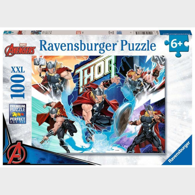 Ravensburger Marvel Avengers Puslespil Thor XXL 100 Brikker