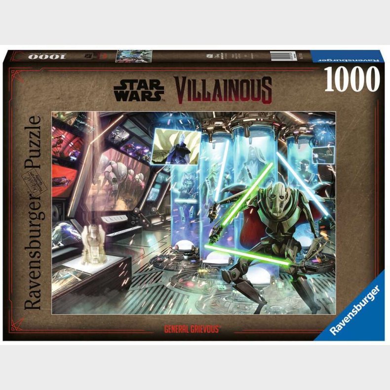 Ravensburger Star Wars Villainous Puslespil General Grievous 1000 Brikker