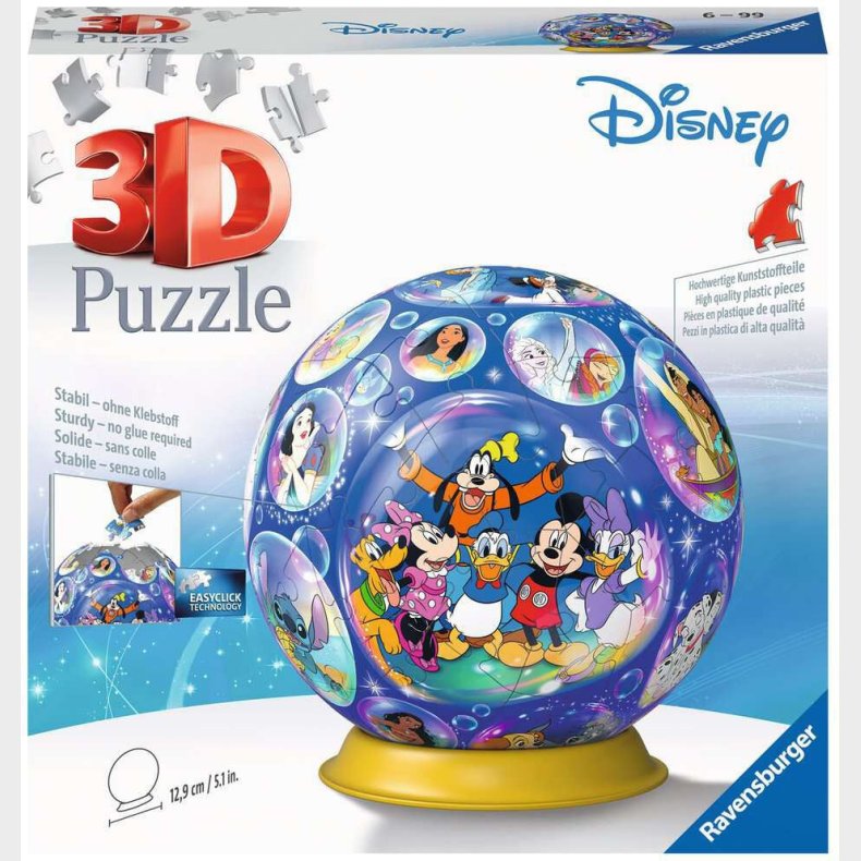 Ravensburger 3D-puslespil Disney-figurer 72 Brikker