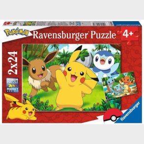 Ravensburger Puslespil Pokémon 2x24 Brikker