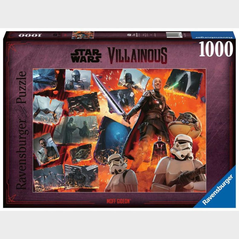 Ravensburger Star Wars Villainous Puslespil Moff Gideon 1000 Brikker