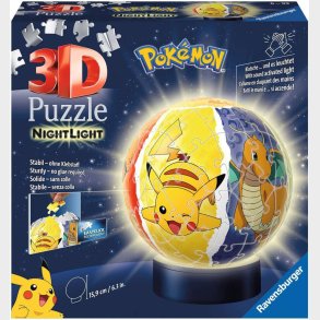 Ravensburger 3D-puslespil Pokémon Natlampe 72 Brikker, Brnelampe