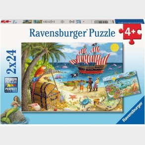 Ravensburger Puslespil Pirates and Mermaids 2x24 Brikker