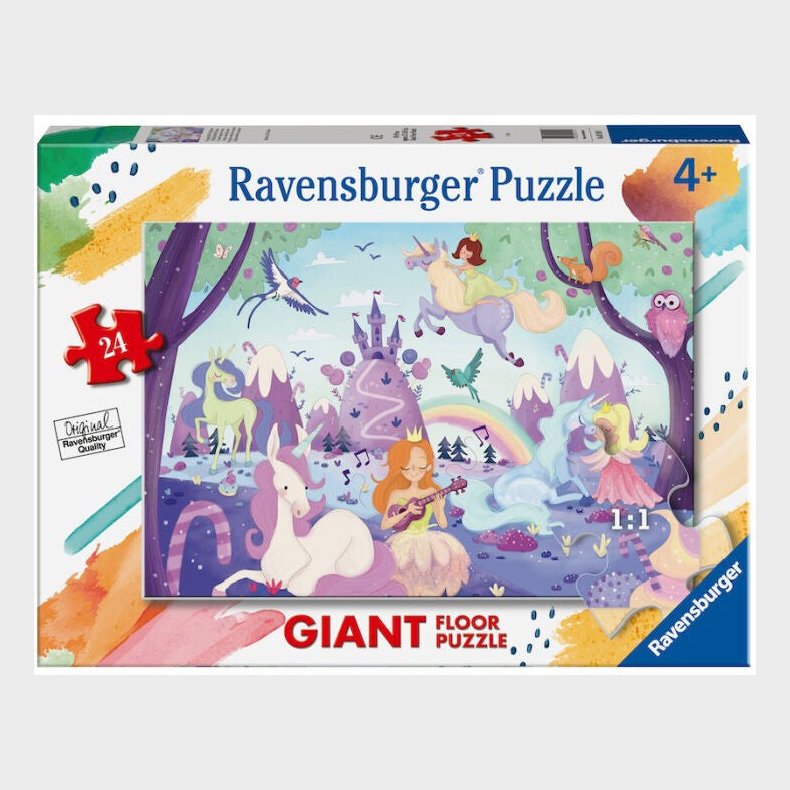 Ravensburger Gulvpuslespil Enhjrninger 24 Brikker