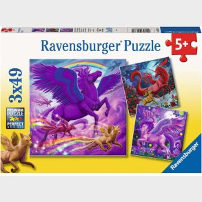 Ravensburger Puslespil Mythical Majesty 3x49 Brikker