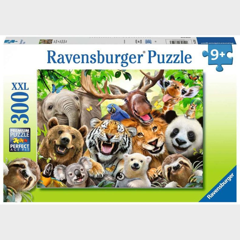 Ravensburger Puslespil Exotic Animals Selfie XXL 300 Brikker