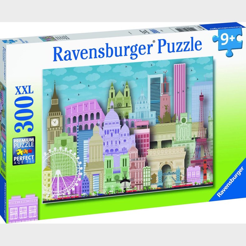 Ravensburger Puslespil Europakort 300 Brikker